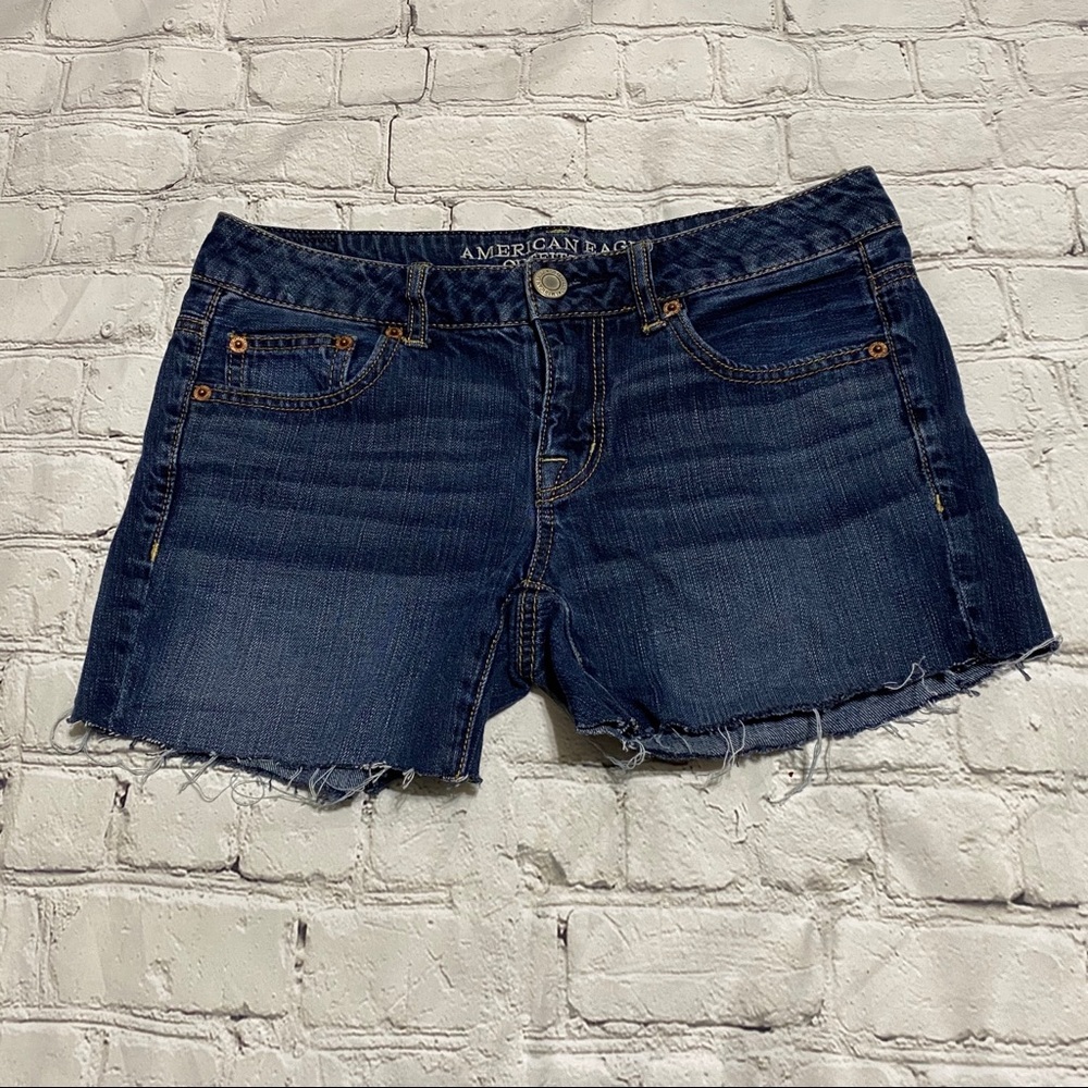 AE Cutoff Denim Jean Shorts size 0